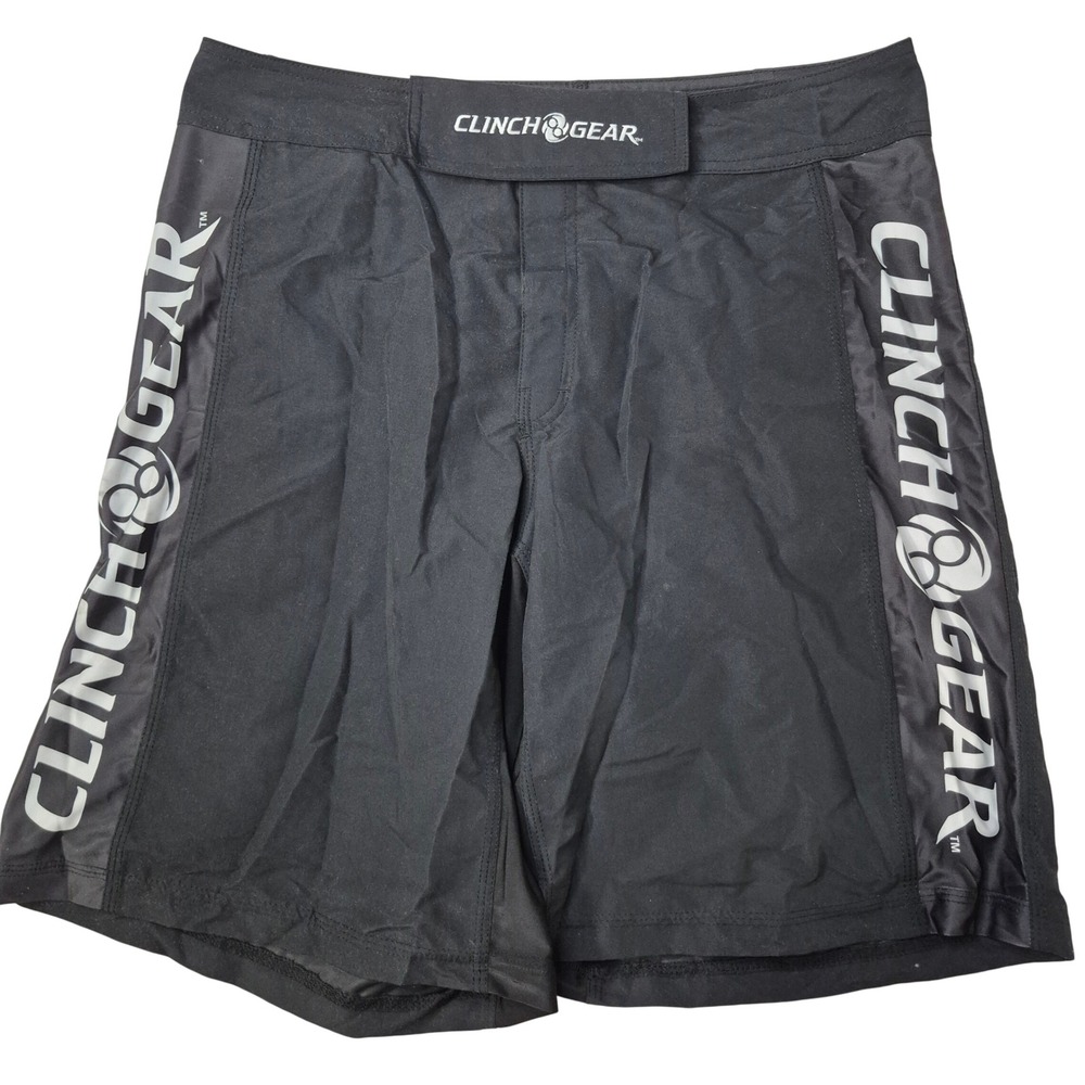 Clinch Gear MMA Shorts Mens 34 Black Performance Wrestling Training Grappling